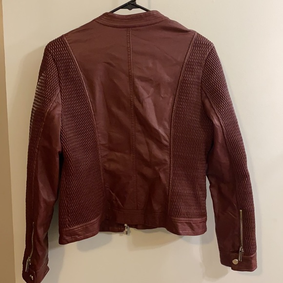 Philosophy Women’s Faux Leather Moto Jacket - Picture 9 of 12
